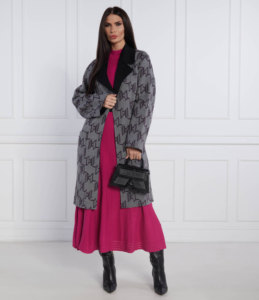 Двухстороннее пальто Monogram Karl Lagerfeld - черный(226W1500)