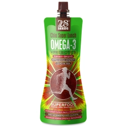 Супер-ланч Чиа ОМЕГА-3 «Банан + Вишня» 220 г 28SEEDS — вид спереди упаковки