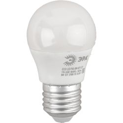 Лампочка светодиодная ЭРА RED LINE ECO LED P45-8W-827-E2 E27 / Е27 8Вт шар теплый белый свет | Лампы cветодиодные Шар (G/P)
