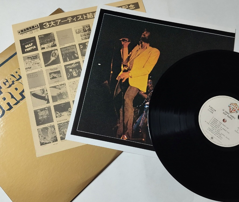 Винтажная виниловая пластинка LP Deep Purple 24 Carat (Japan 1979) (No Obi) Woman From Tokyo P-6512W