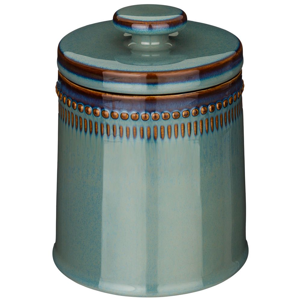 БАНКА ДЛЯ СЫПУЧИХ BRONCO "SOUL KITCHEN" 16*12 СМ 900 МЛ СИНЯЯ (КОР=18ШТ.)