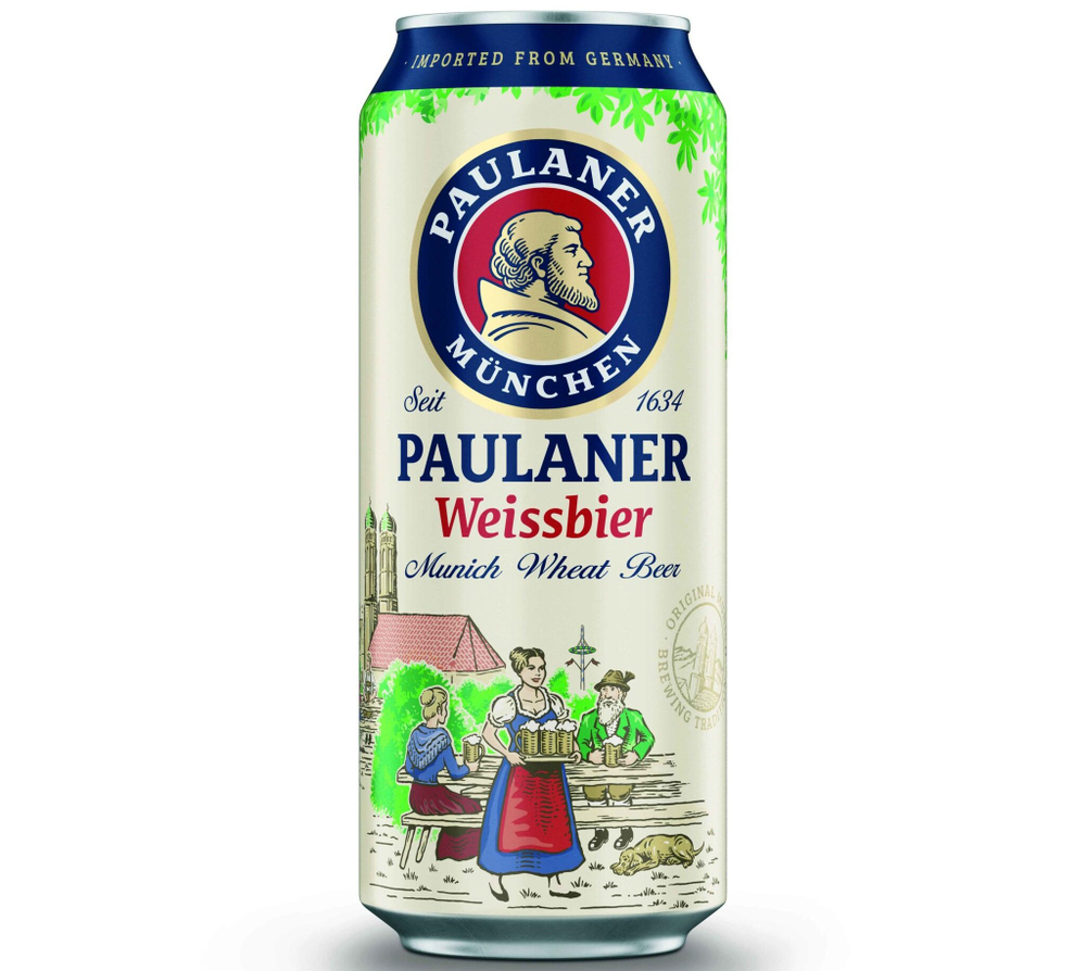 Пиво Paulaner Hefe-weissbier Naturtrub 0,5 л. in can 