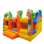 Коммерческий надувной батут «Добрые зверята», 5*5*3.5 м