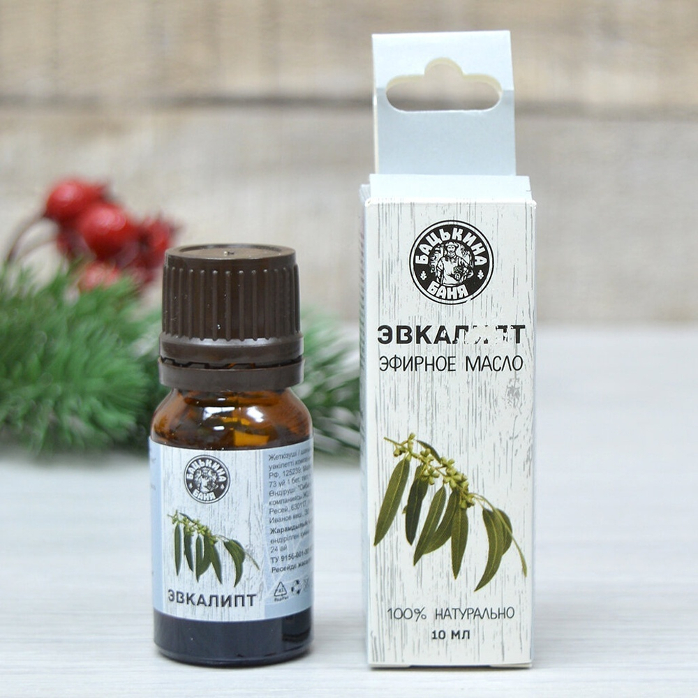 Эфирное масло "Эвкалипт", тм "Бацькина баня"