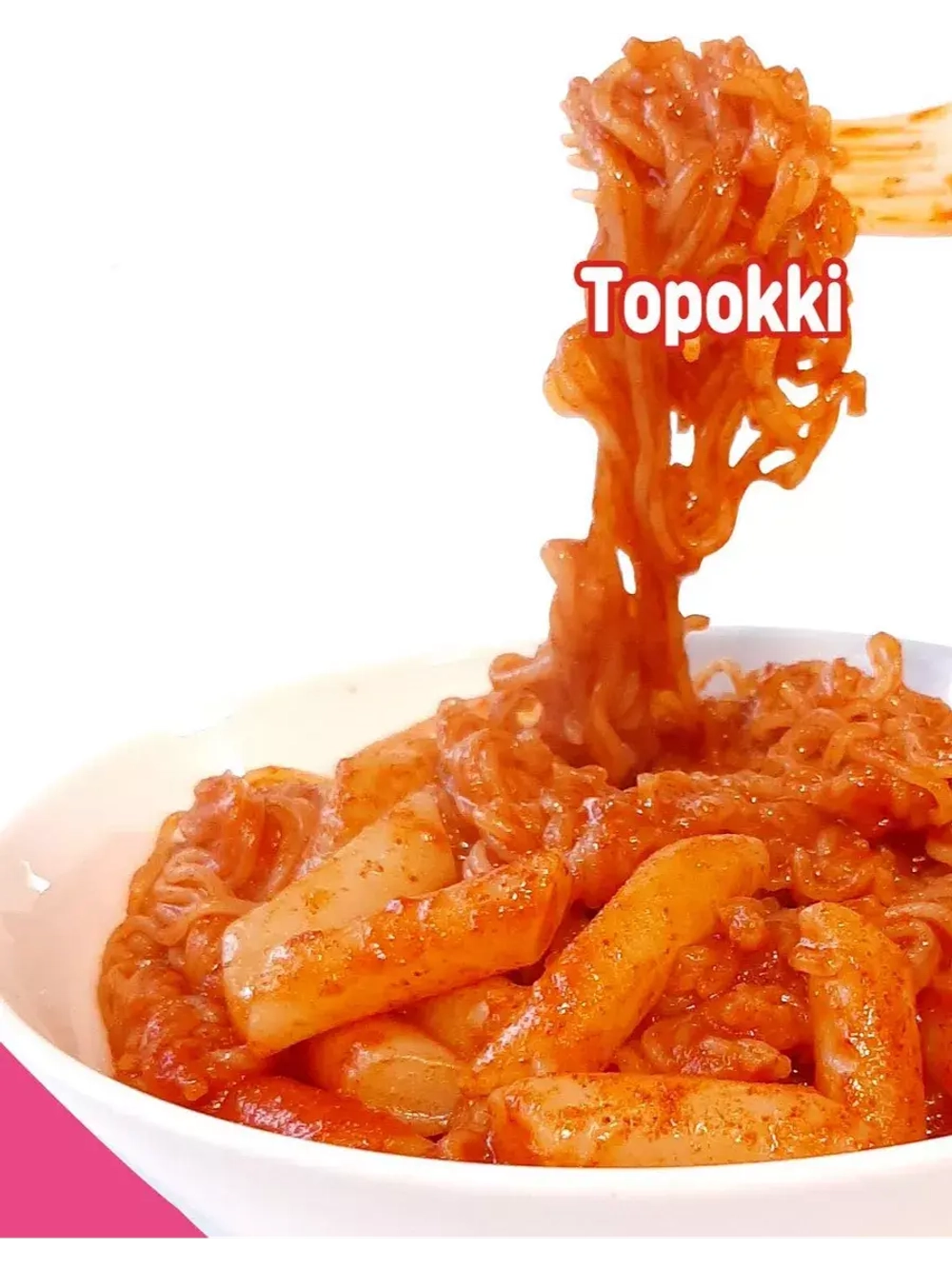 Рапокки Pink Rocket токпокки с лапшой с оригинальным вкусом 155 г