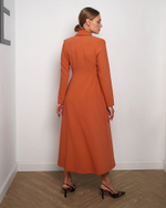 Платье "Элегантная особа" в теракотовом