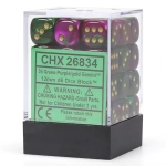 Chessex 36-D6 set Gemini Green-Purple/Gold