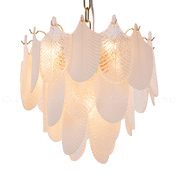 Люстра Cloyd BONGA-B C9 / Ø40 см - бел.керамика - золото (арт.10439)