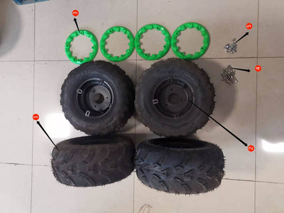 Запчасти F к квадроциклу Motax Mikro 110