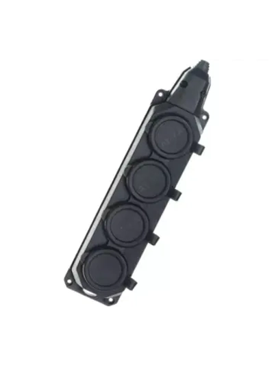 Колодка 4 гнезда, с заземлением, c крышкой каучуковая