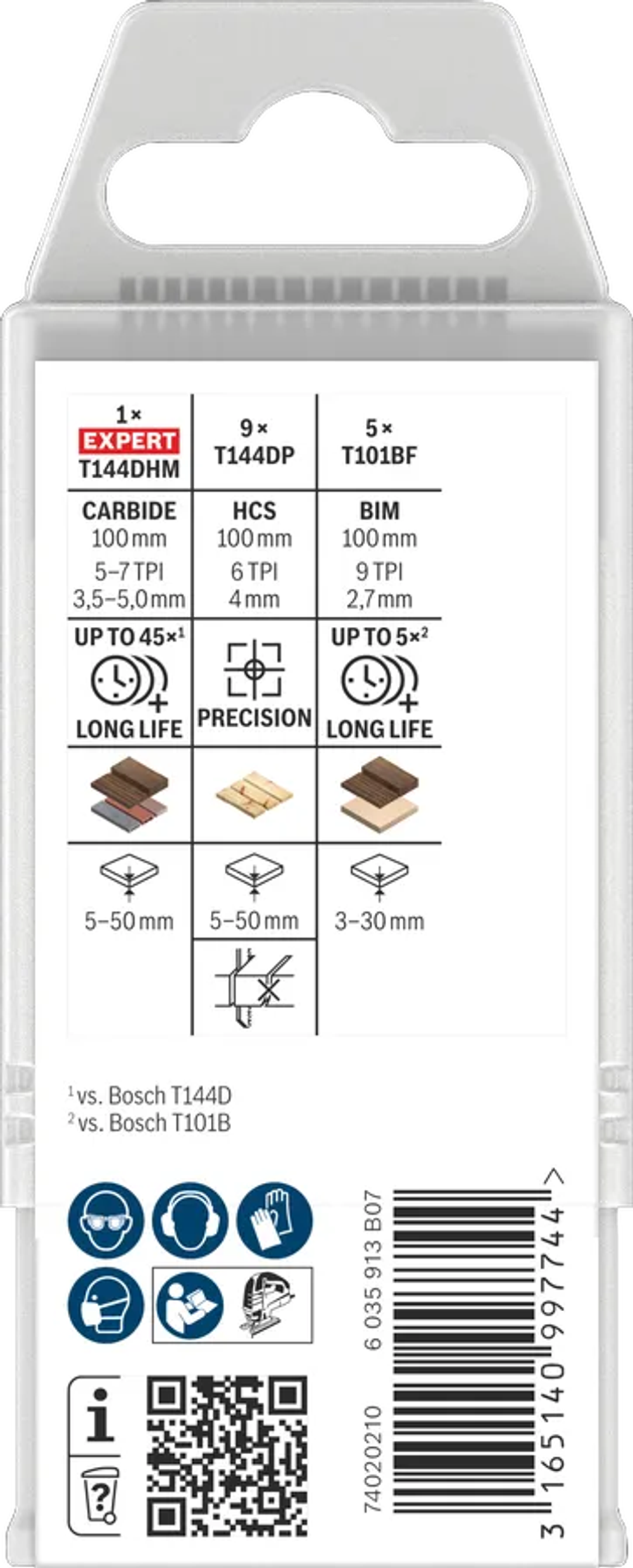 Набор лобзиковых пилок дерево PRO BOSCH 2607011436