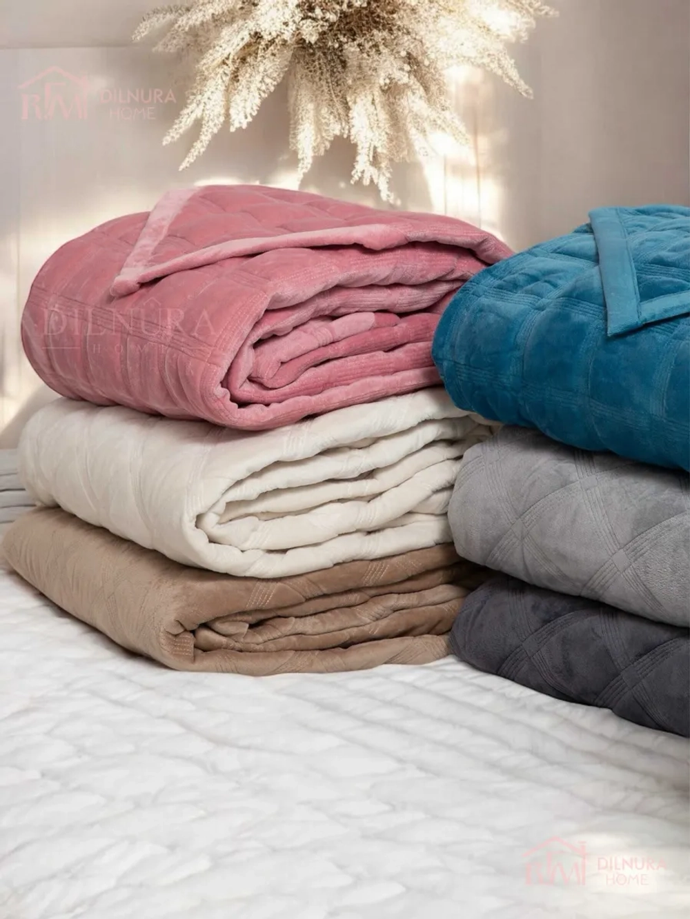 Покрывало 220х240 стеганое для кровати и дивана