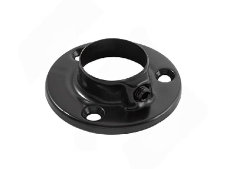 Штангодержатель Фланец к трубе 25 черный стальной