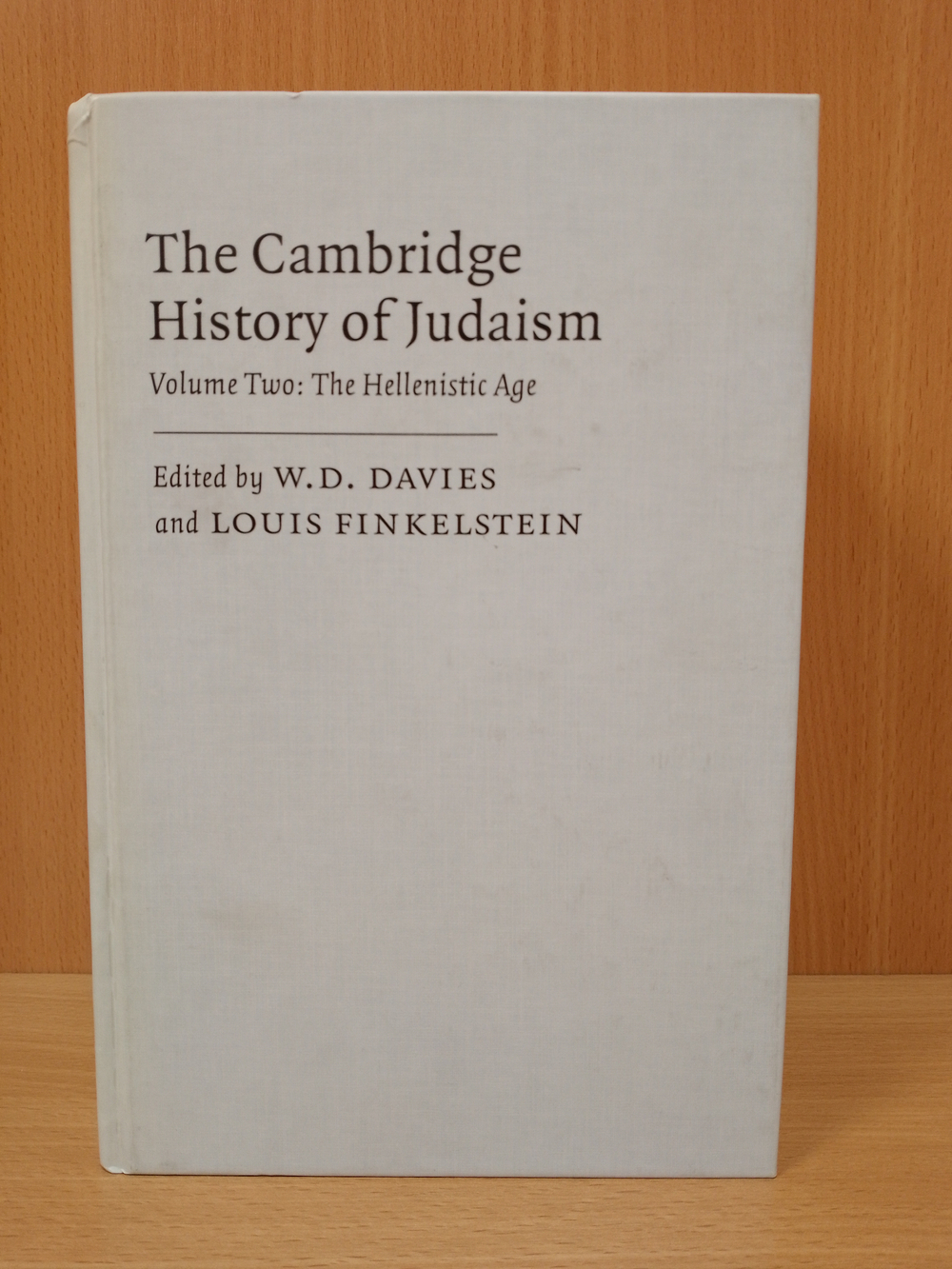 The Cambridge History of Judaism, Vol. 2: The Hellenistic Age