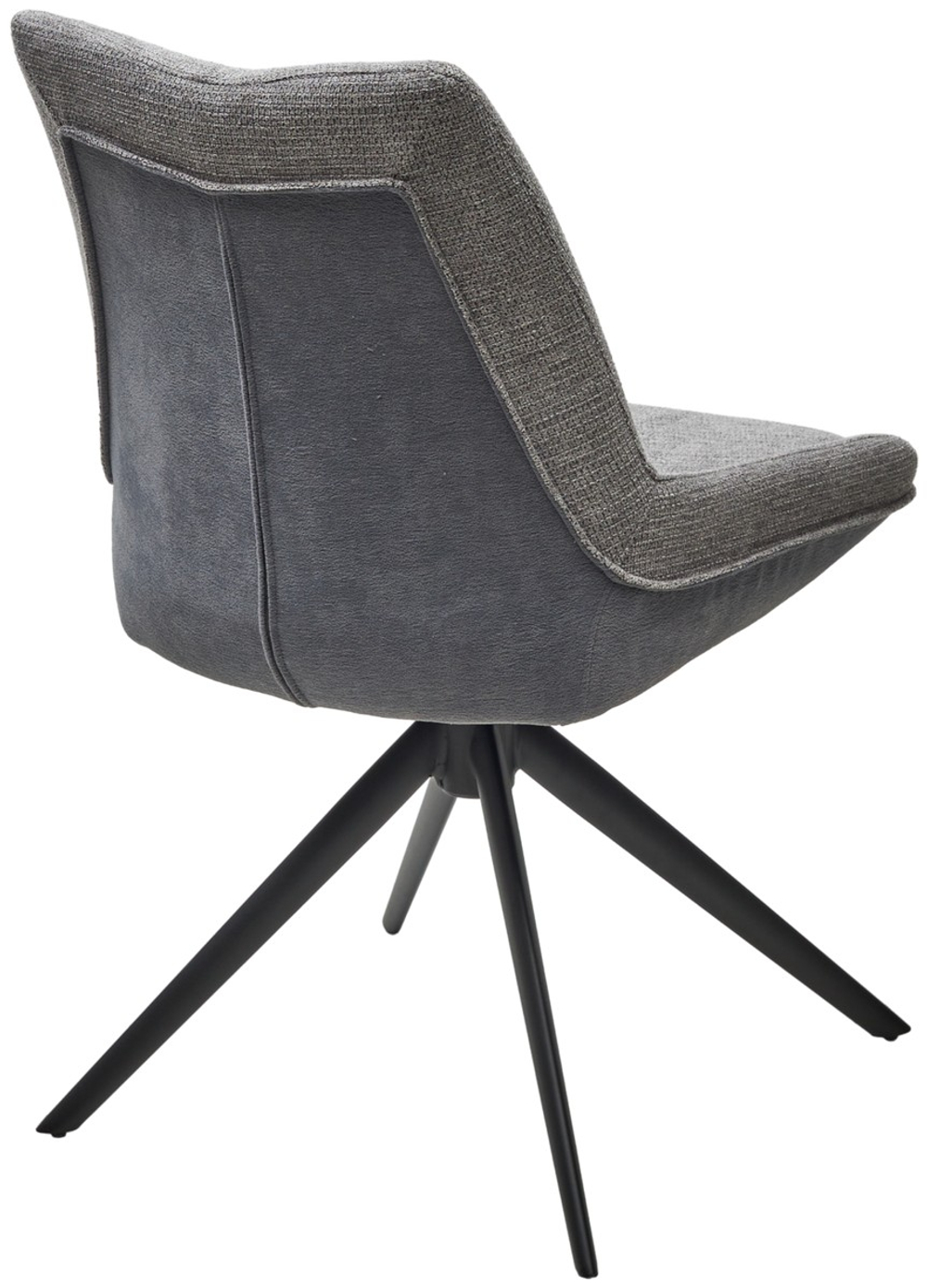 Стул М-City DISAUR Оскар (Oskar) поворотный на 360 градусов, Серый, темно-серый, Черный каркас