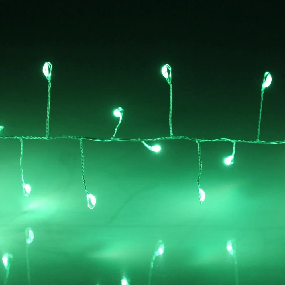 Гирлянда для дома 2,0 м 150 ламп LED «Мишура», IP-40, Зеленый