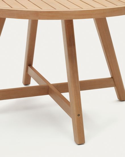 Urgell Круглый уличный стол из массива эвкалипта Ø 130 см Испания La Forma