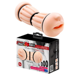 Телесный двусторонний мастурбатор Nancy - ротик и вагина (Цвет: телесный)