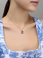 Колье "Simple words D" Silver