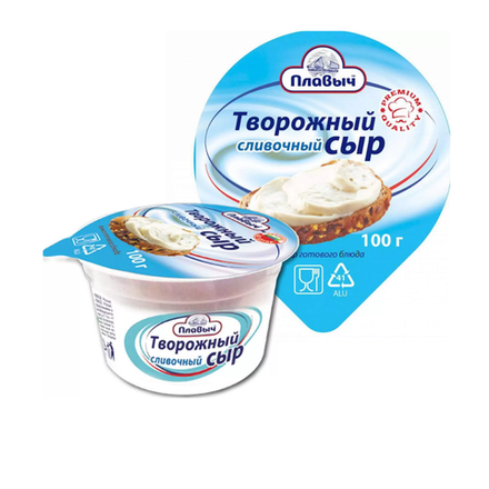 Сыр творожный сливочный Плавыч 100 гр