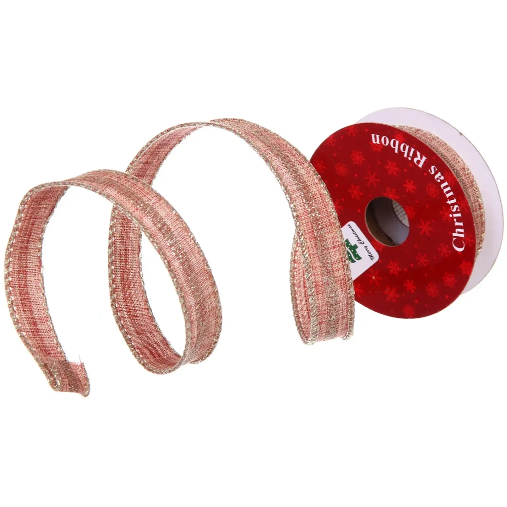 Лента для декорирования «Млечный путь» 1,5 см, 2,7 м, Персиковый