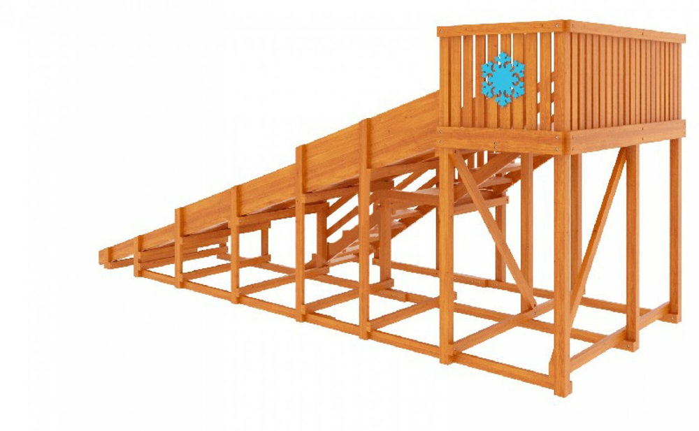 Зимняя горка TORUDA Лисичка (скат 5,9 м)