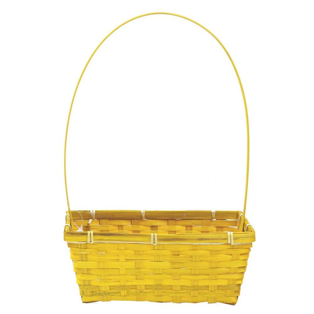 Корзина (бамбук) D30*17.5*H12 ЖЕЛТЫЙ