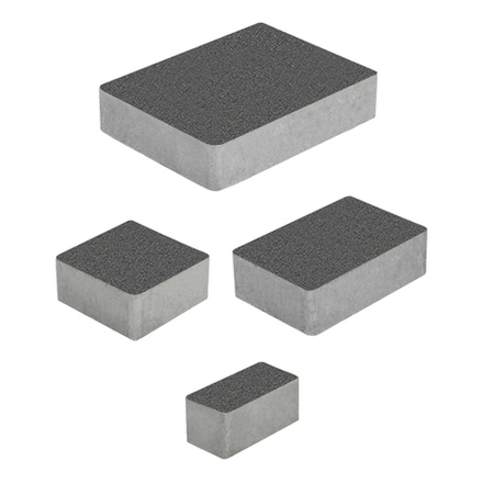 Тротуарная плитка МЮНХЕН - Стандарт Серый, комплект из 4 видов плит