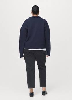 Прямые джинсы с посадкой на талии