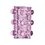 Насадка сквозная на пенис стимулирующая влагалище с бусинами и усиками ROSYLAND (розовый) (Цвет: розовый)