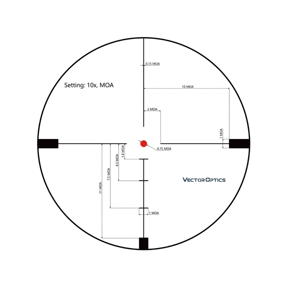 Оптический прицел Vector Optics Hugo 6-24x50 SFP (установка на Тигр, СВД, Вепрь 308 СОК-95 / Сетка VOI-10BDC / с подсветкой )