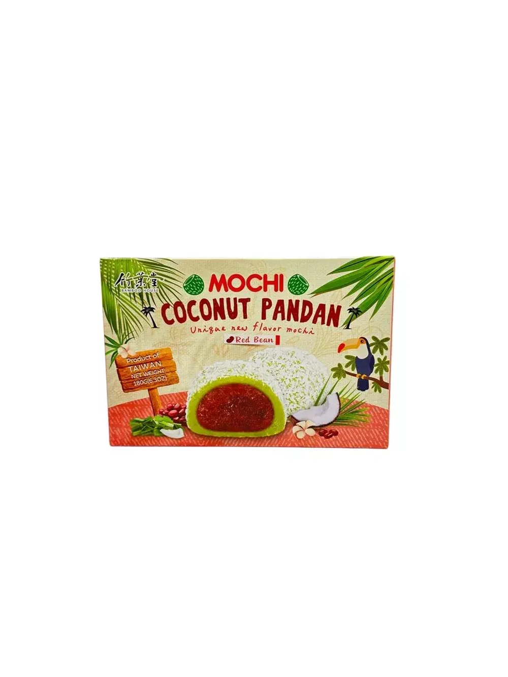 Mochi Bamboo House с начинкой из красной фасоли , 180гр