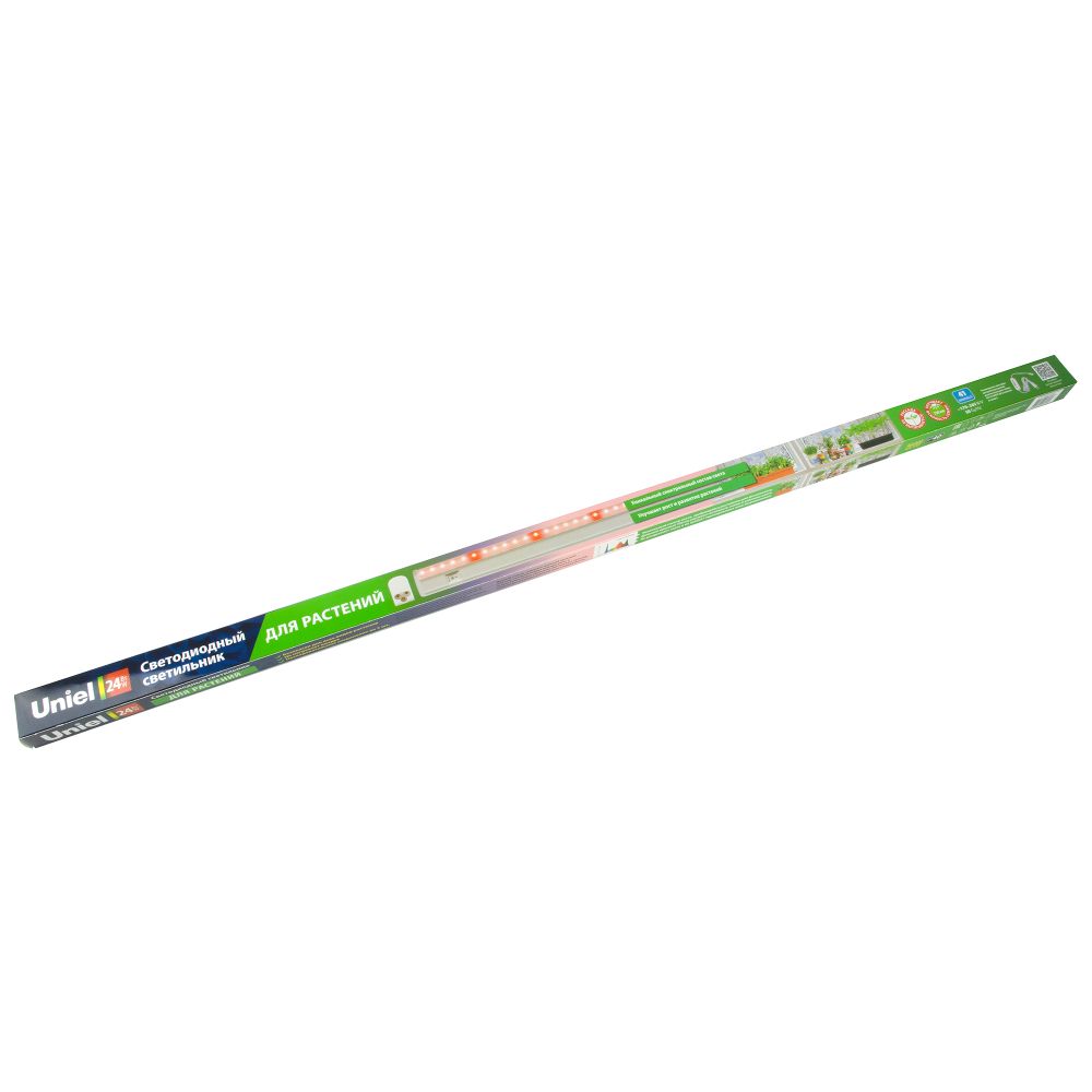 ULI-P33-24W-SPLX IP40 WHITE Светильник для растений светодиодный линейный. 872мм. выкл. на корпусе. Алюминий. Спектр с дальним красным для фотосинтеза. TM Uniel