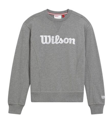 Кофта для девочки теннисная Wilson Youth Team Crewneck - medium gray heather