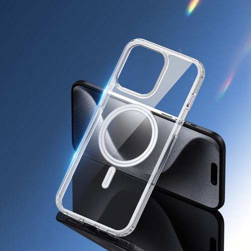 Усиленный прозрачный чехол с поддержкой MagSafe от Dux Ducis для iPhone 15 Pro, серия Clin Mag Series Case