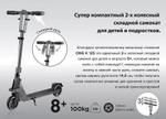 Самокат Globber One K 125 серебристый