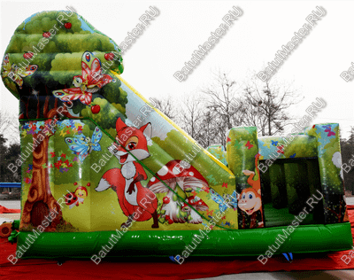 Коммерческий надувной батут "Сафари" 6*5*5 м