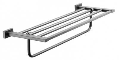 5019-G Полотенцедержатель двойной  (ГРАФИТ) ViEiR  (10/1шт)