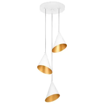 Подвесной светильник 3*G9 757036 белый/золото Cone GW Lightstar