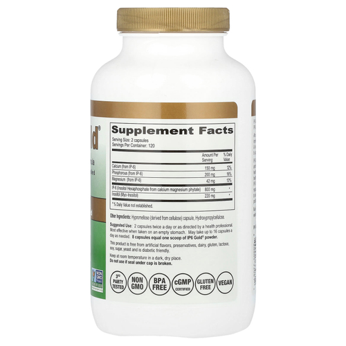 IP-6 International, IP6 Gold, формула для поддержки иммунитета, 240 вегетарианских капсул