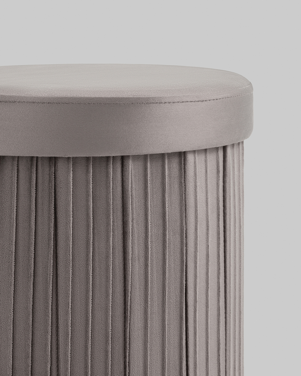 Пуф складной с ящиком Store Round антрацитовый