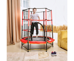 Батут детский DFC TRAMPOLINE-RED 55" с сеткой