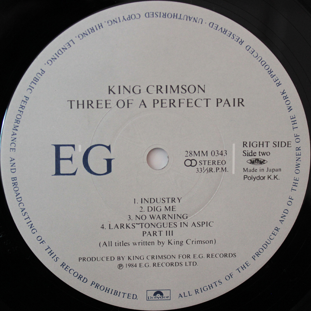 King Crimson / Three Of A Perfect Pair (LP)