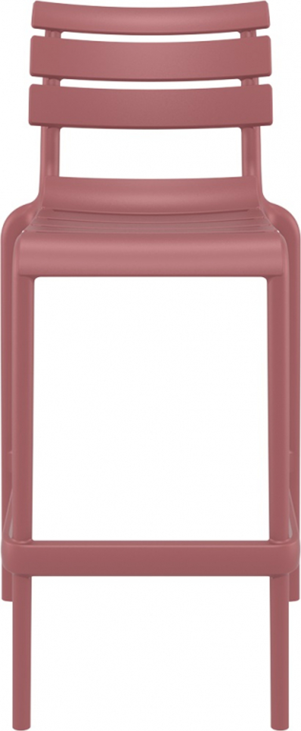 Стул пластиковый барный Siesta Contract Helen Bar 75, марсала