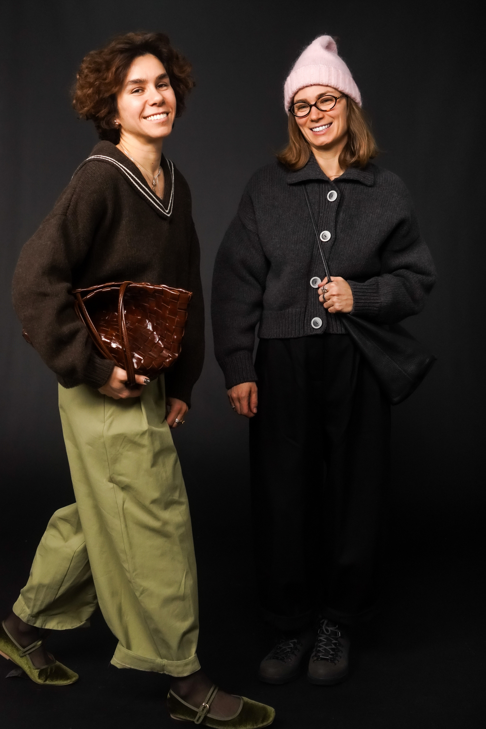 Пуловер с воротником-морячкой из мериноса шоколадного цвета