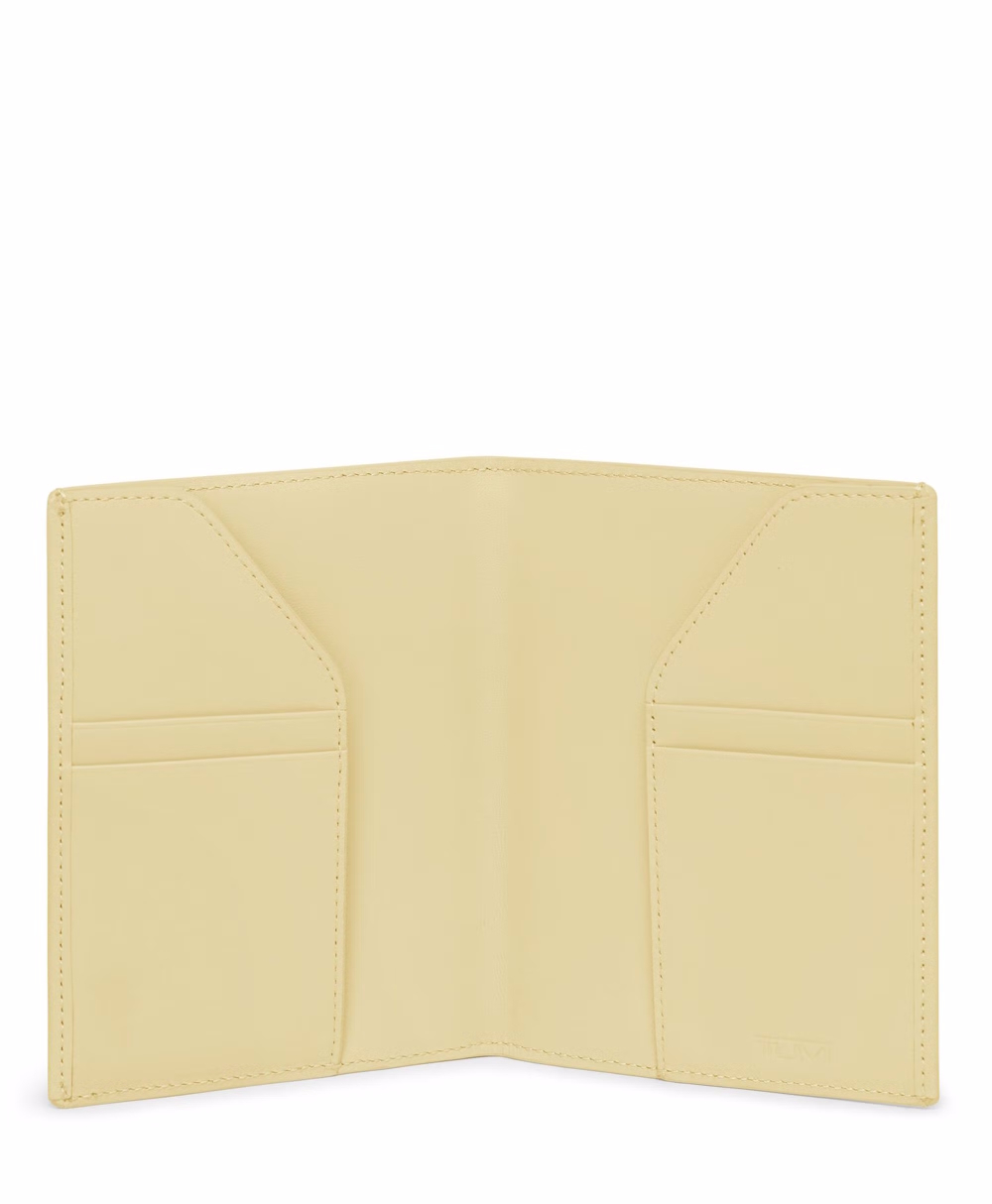 Чехол для паспорта кожаный/Washed Yellow