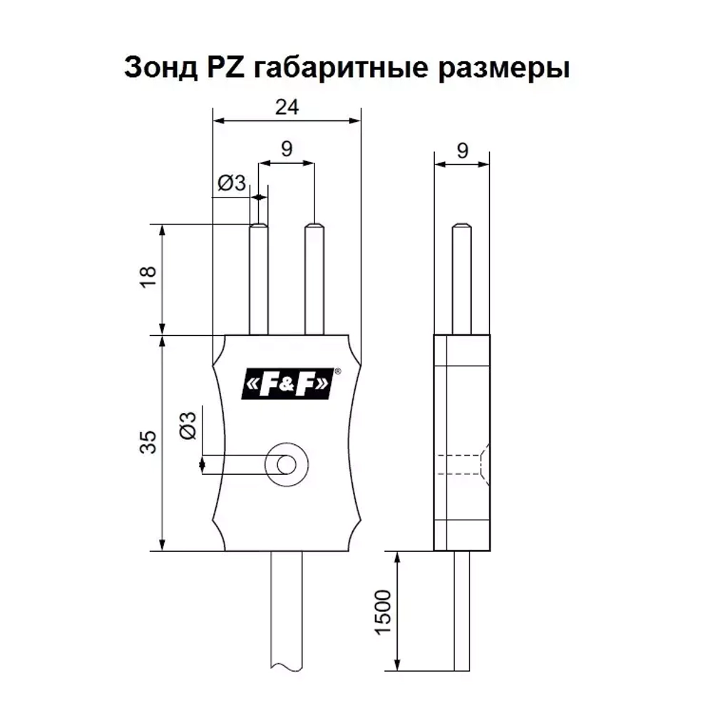 Реле контроля уровня жидкости PZ-828 16A 230В AC 16А 1перкл. IP20 одноуровневое (с датчиком в комплекте)