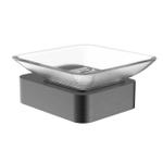 Мыльница с держателем WONZON & WOGHAND LOTTE, Темный графит (WW-8322-BGM)