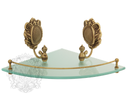 Полка с галереей угловая Migliore Cleopatra ML.CLE-60.761