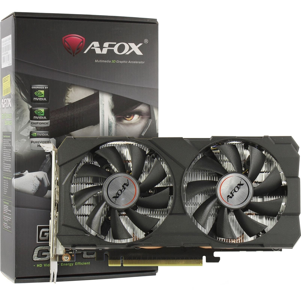 Видеокарта Видеокарта AFOX GTX1660SUPER 6GB GDDR6 192bit DP / DV / HDMI ATX DUAL FAN RTL (AF1660S-6144D6H7-V2 / V4)